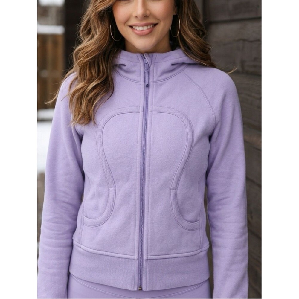lululemon athletica Lavender Scuba Full Zip Hoodie size 6